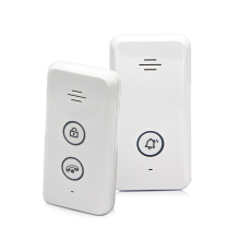 Good Quality built in power plug wireless audio campanello door phone intercom with unlock function for Family use